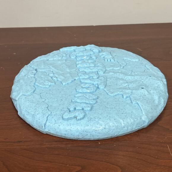 VTG The Flintstones Flying Rock 9" Toy Frisbee Mattel 1993 Universal Studios - Picture 4 of 5